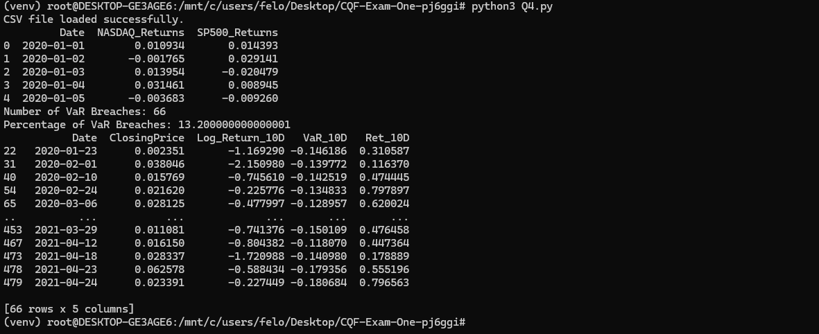 CQF Exam One P0 Solved - Image 5