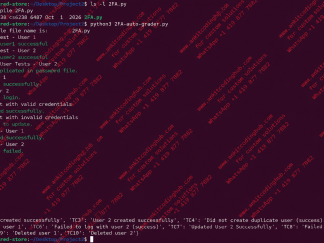 Project II β CS 6238: Secure Computer Systems Password Hardening with 2FA