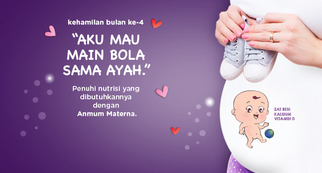 Perkembangan Kehamilan Bulan 4 | Anmum™ Indonesia
