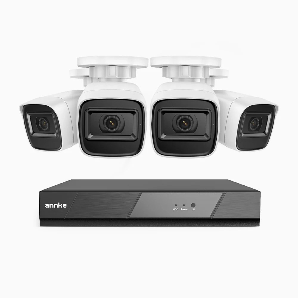Annke 1080p 4-Channel 4-Camera 500GB Outdoor Wired Security CCTV System: .99 – AK200