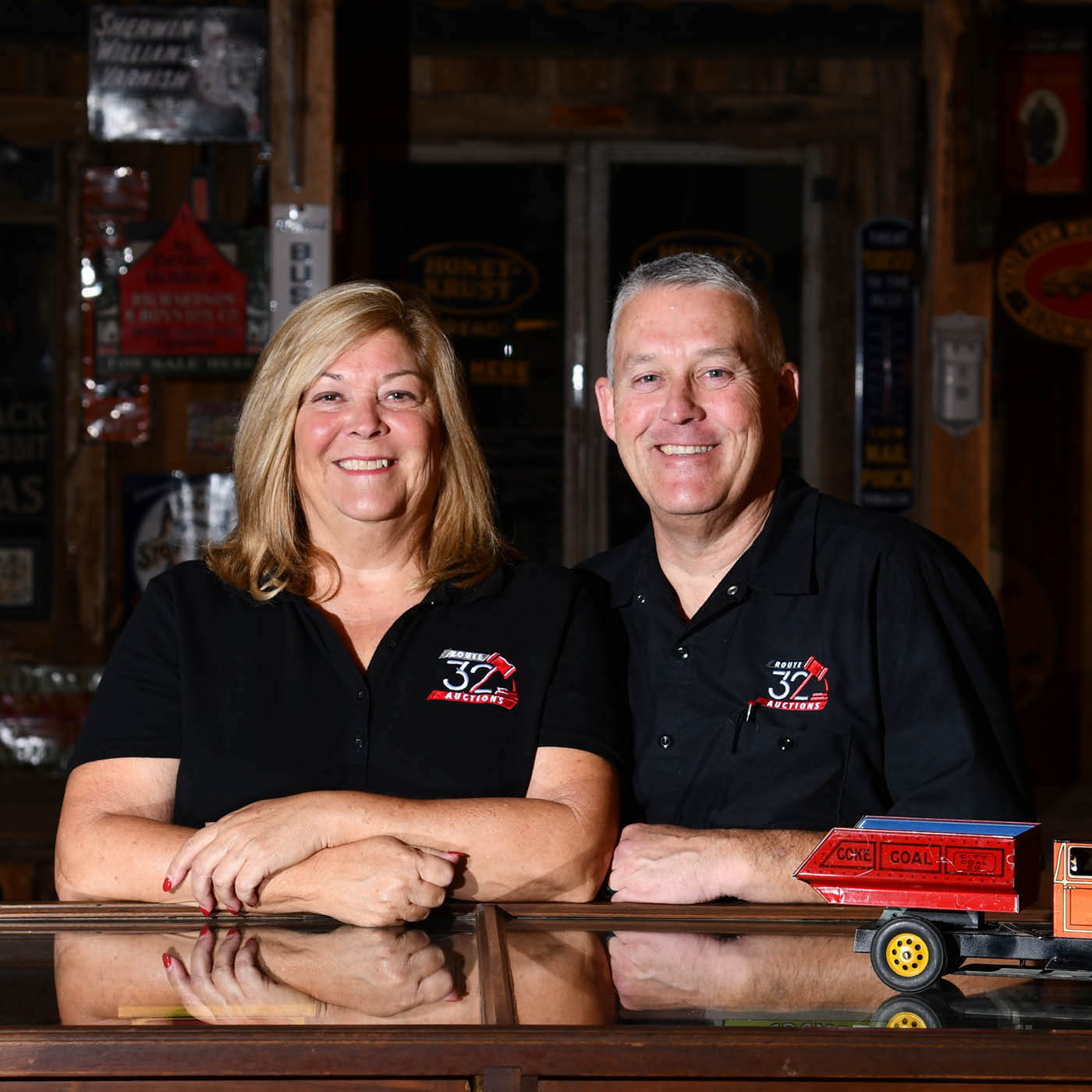 Jill and Kevin Parker, founders and former owners of Route 32 Auctions and The Indy Ad Show.