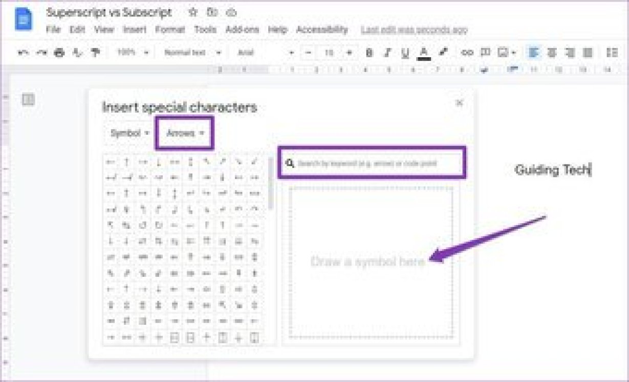 Como adicionar texto sobrescrito ou subscrito no Google Docs 18 Caracteres especiais no Google Docs
