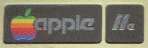 Apple IIe name plate