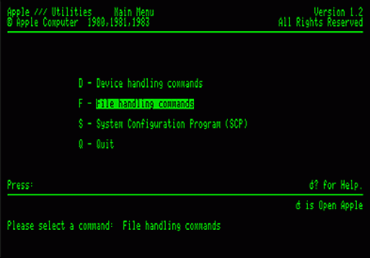 Apple III Utilities