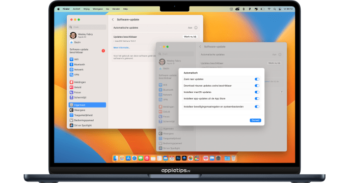 macOS software-updates installeren op een Mac