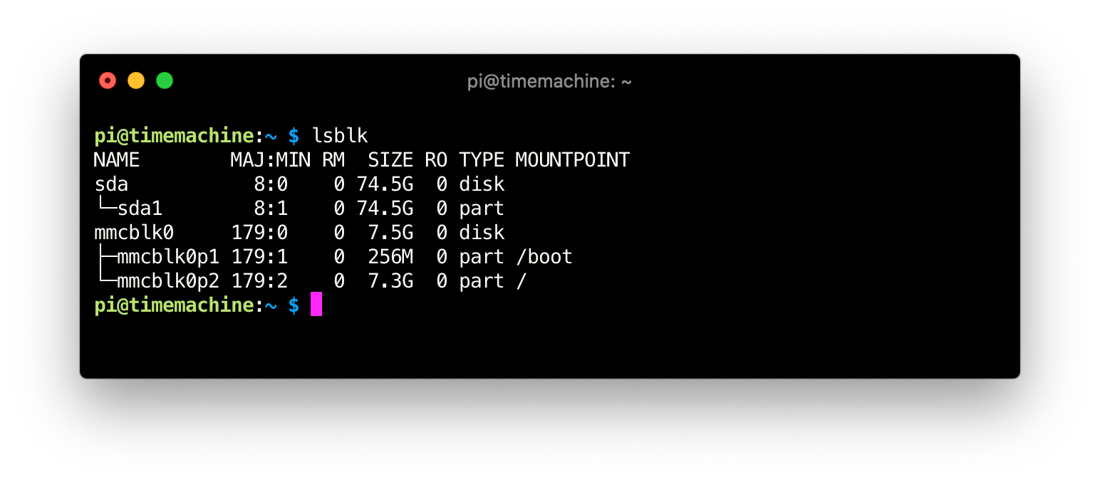 Raspberry Pi gebruiken voor het maken van Time Machine backups appletips