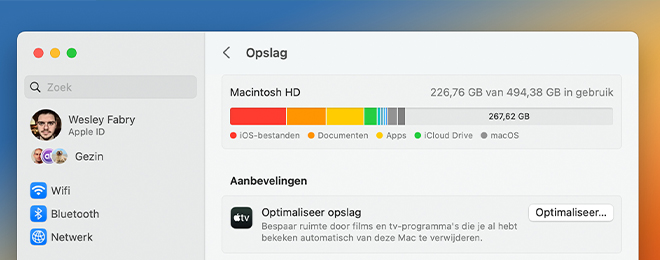 Mac-opslag optimaliseren