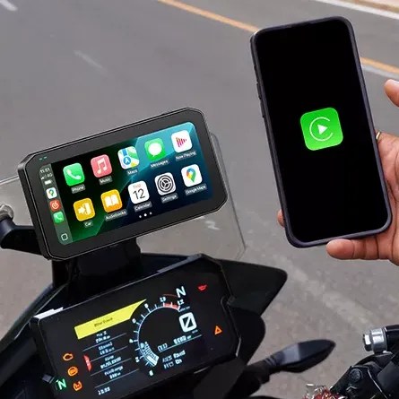 Voorzie je motor van CarPlay met de CPMC X6 2K dashcam