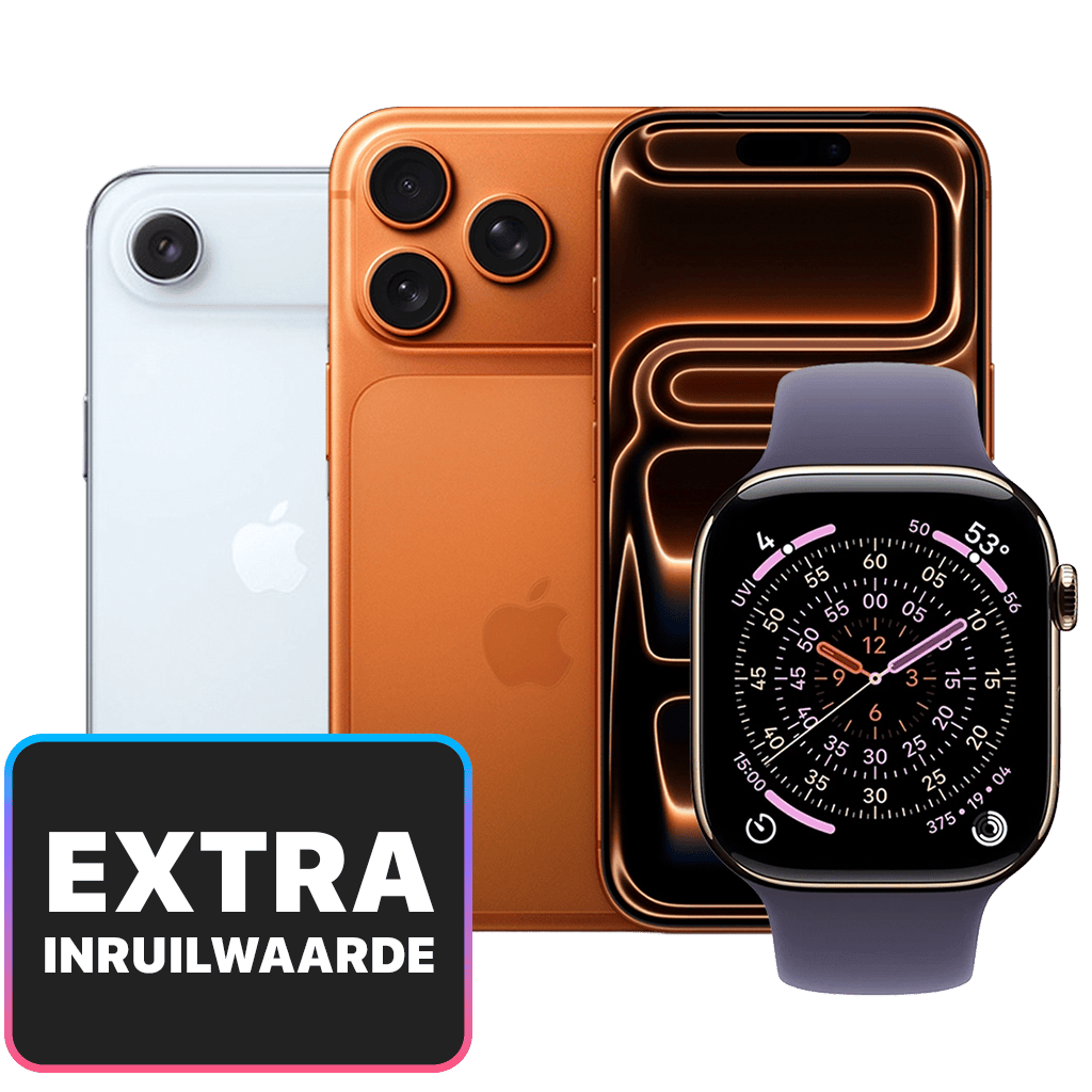 Verkoop je oude iPhone, iPad, Apple Watch of Mac en krijg tijdelijk €18 extra inruilwaarde