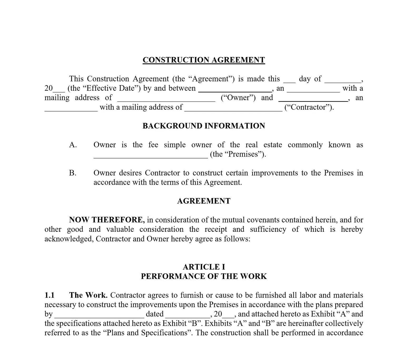 How To Create A Contract Template