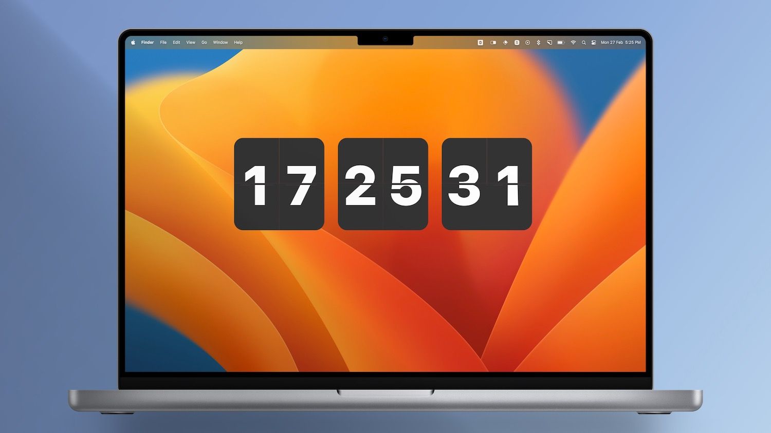 How to display clock on mac desktop