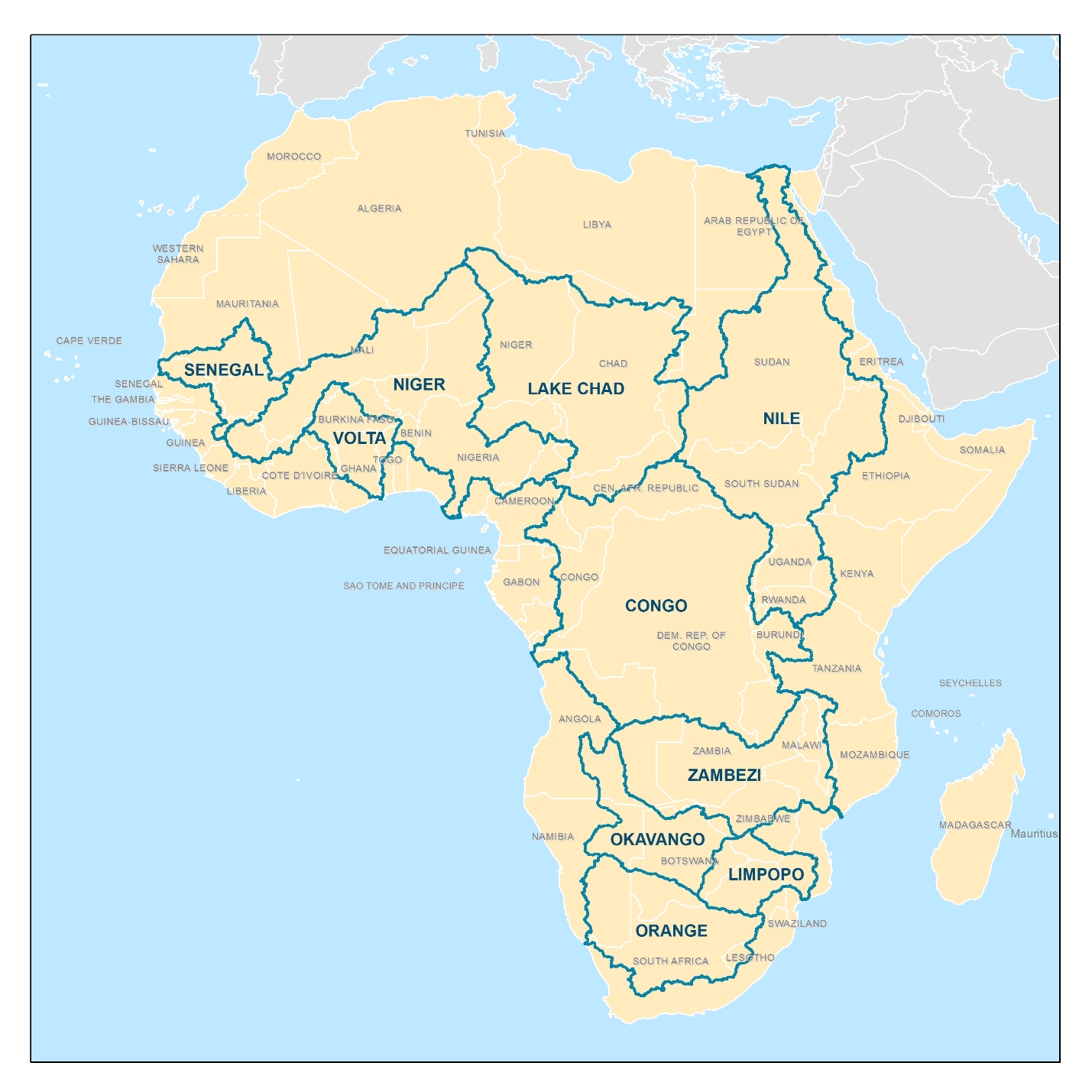 Major Rivers In Africa Map Why Our Map Of Southern Africa S Rivers Image35 