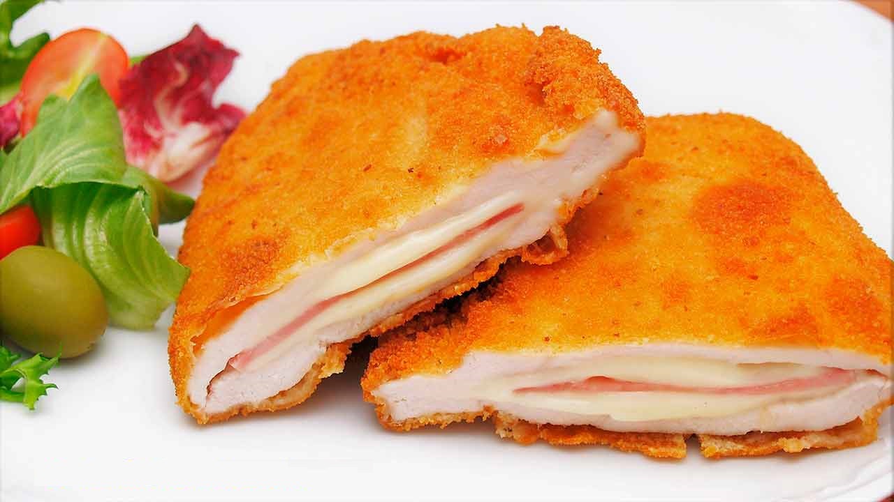Pechugas de Pollo rellenas con Jamón y Queso