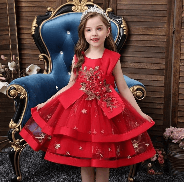 Vestido manga copa con pliegues