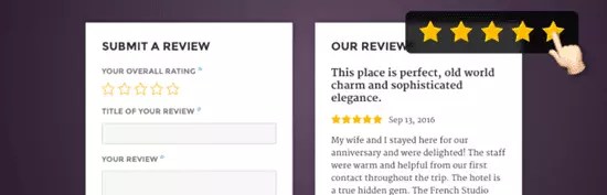 أفضل طرق لإضافة الشهادات الدورية على ووردبريس 11 5. إضافة Site Reviews