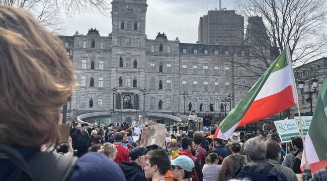 مسيرات تضامن مع غزة بكندا إحياء ليوم الأرض