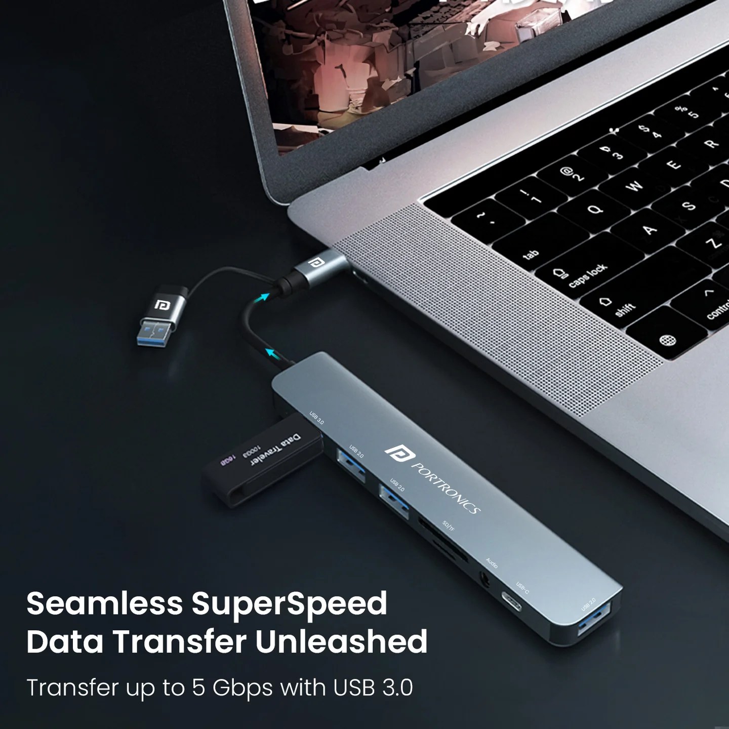 PORTRONICS MPORT 8 PLUS 8 IN 1 USB-C HUB - Image 8