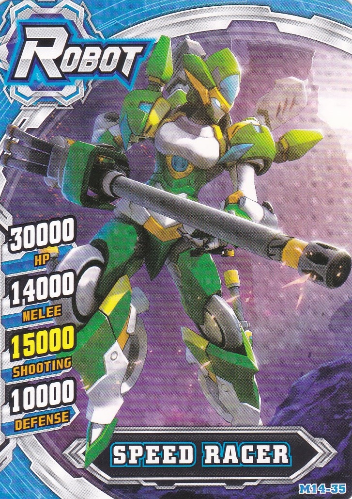 Hero Of Robots Version 14 Card M14-35 Speed Racer - ArcadeGameCards