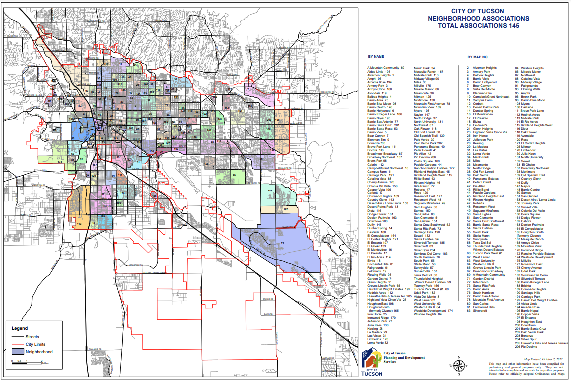 Tucson NHA Map
