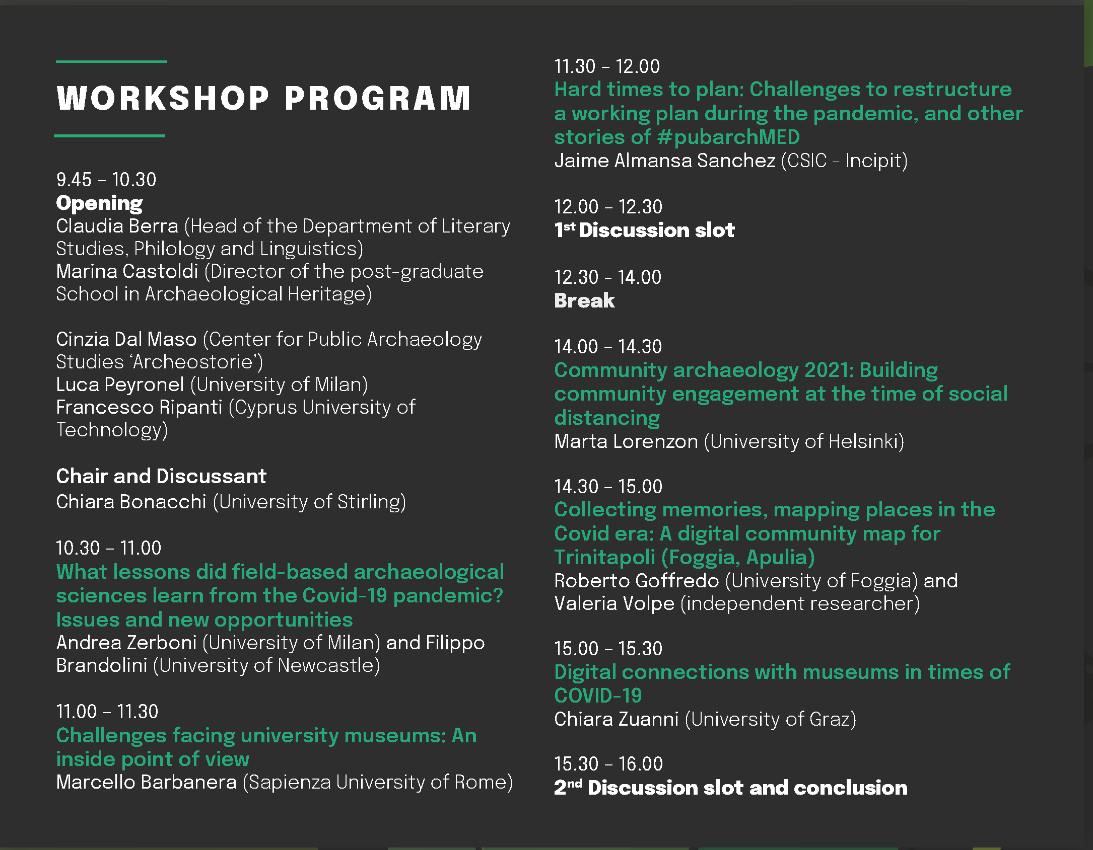 Connective (T)issue: archeologia pubblica e pandemia - Archeostorie Magazine