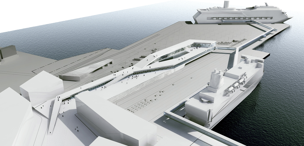 new ferry terminal in Stockholm