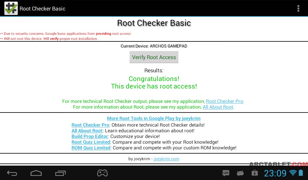 Rom Archos Gamepad Rooted Custom Firmware Based On Update 2012 12 27 Forum Arctablet News