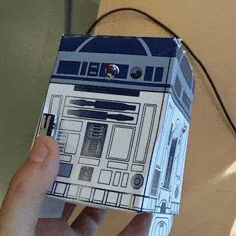 robot R2D2 papel