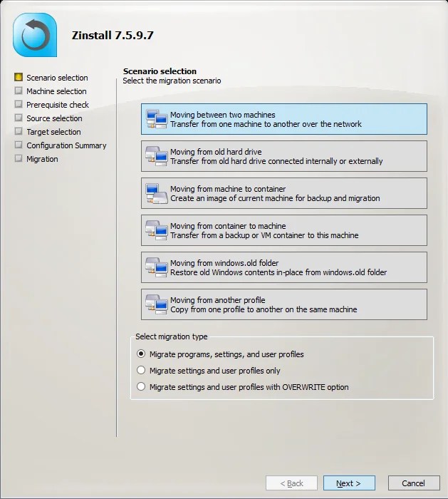 Zinstall Migration Kit Pro Descargar gratis para PC