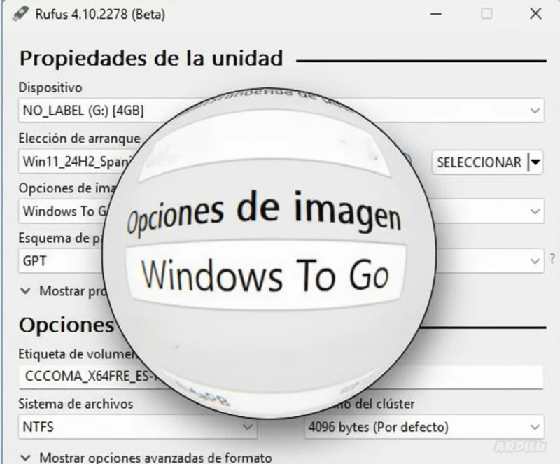 Windows To Go Rufus