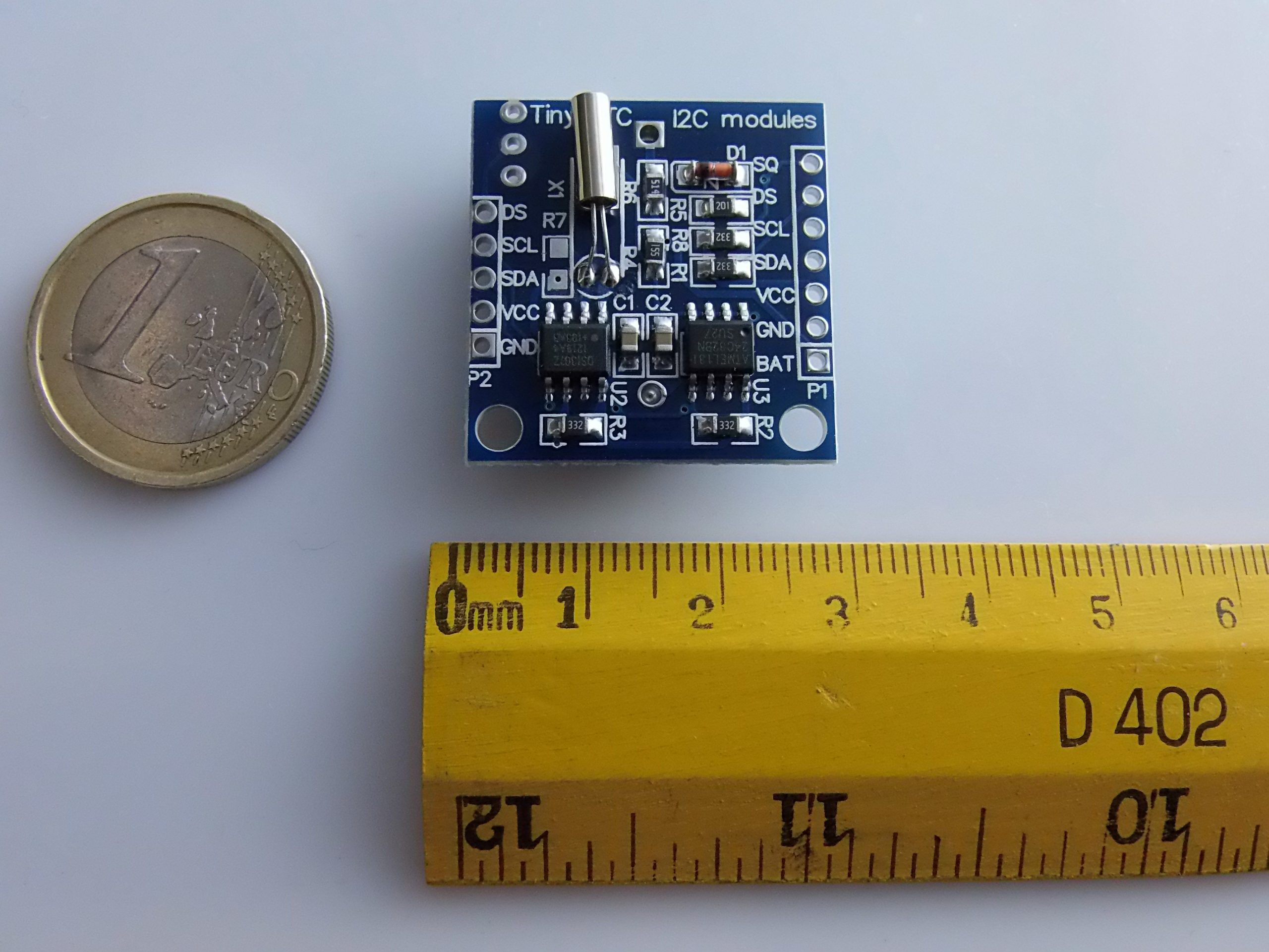 Arduino Real Time Clock Modulo  I2C RTC DS1307 AT24C32 Real Time Clock Modulo For AVR ARM PIC SMD + Batteria Arduino Real Time Clock Modulo I2C RTC DS1307 AT24C32 Real Time Clock Modulo For AVR ARM PIC SMD + Batteria