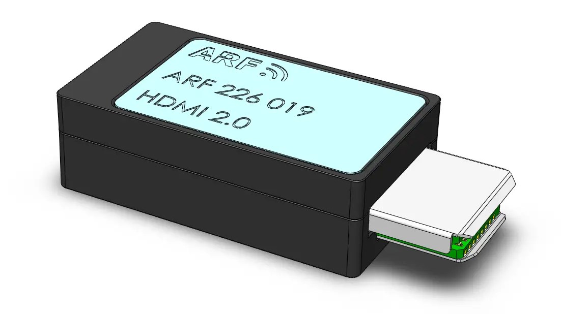 Interface device with HDMI 2.0 connectors for testing signal integrity, supporting high-definition video and audio diagnostics, equipped with integrated measurement circuits for precise evaluation