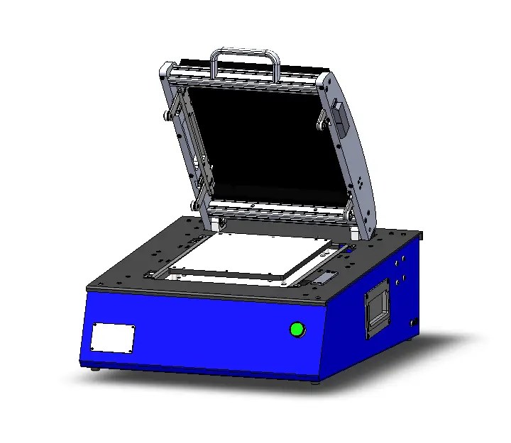 Front view new standard version semi automatic test fixture for electronic test