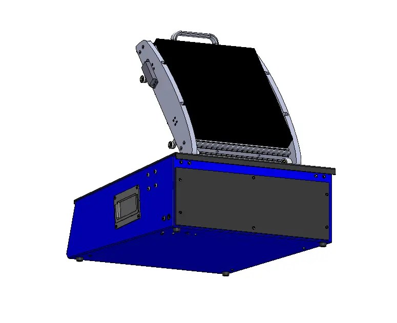 Rear view new standard version semi automatic test fixture for electronic test