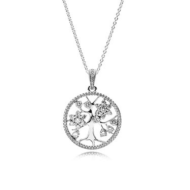 Silver Tree Pendant Tree Of Life Necklace Biba Rose