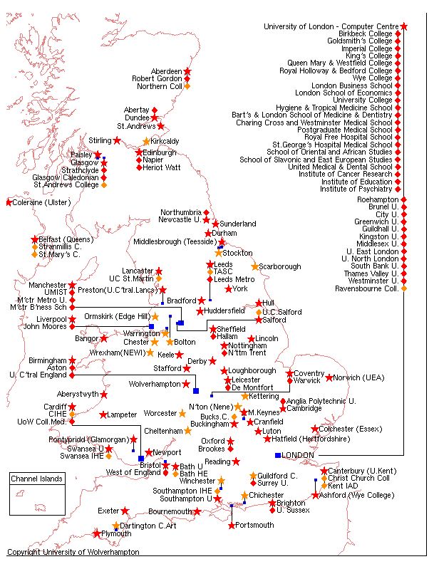 Univerity Map English Working Map 