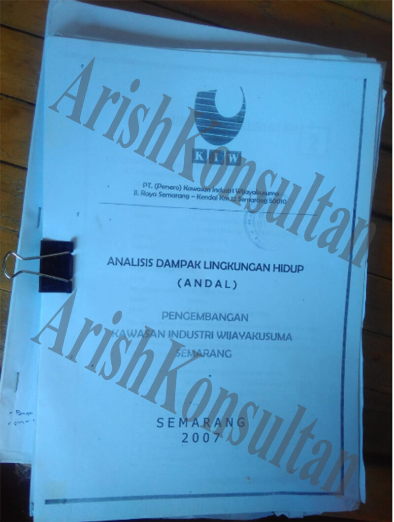 Pembuatan Dokumen Izin Amdal PT Kawasan Industri Wijayakusuma