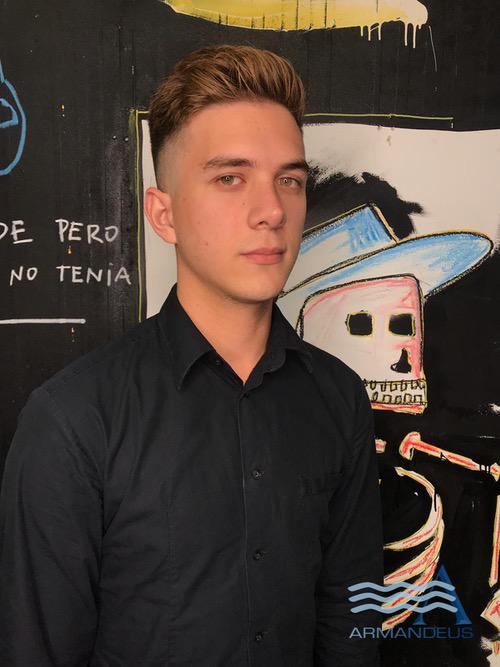 Men hair style done at Salon Armandeus Doral