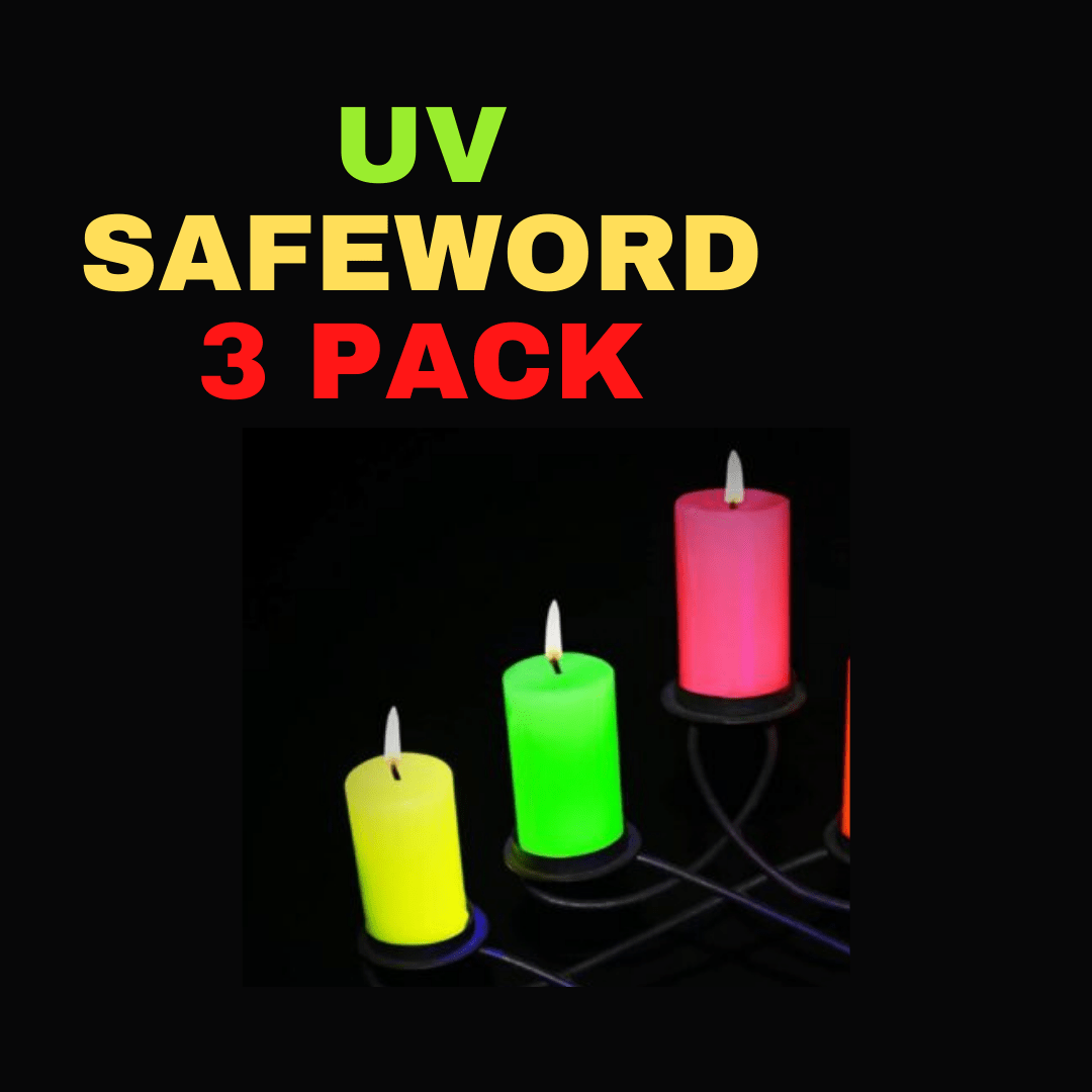 UV (Blacklight) Safeword Sampler Kit Aropedeevils Corner