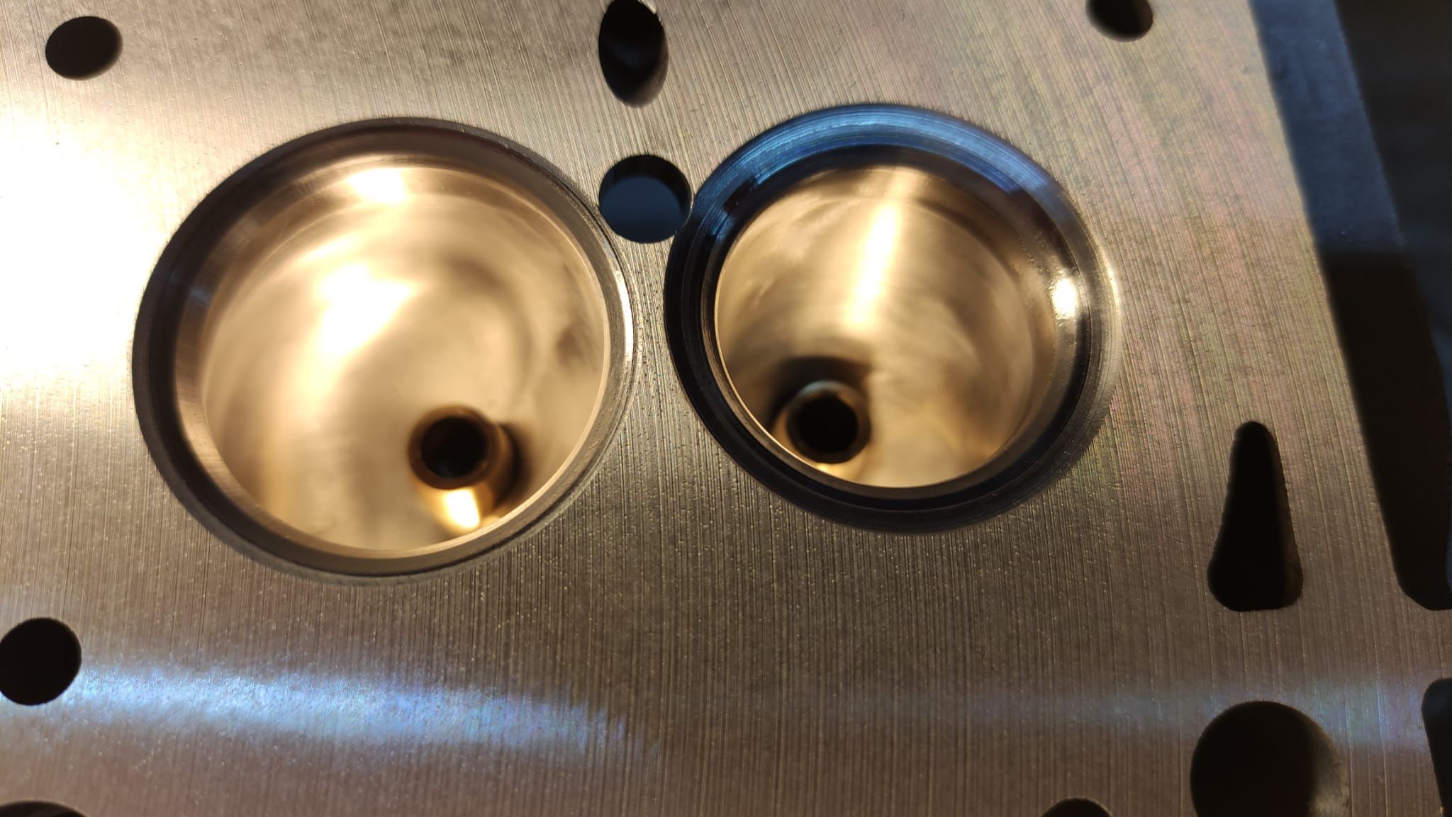 gas flowed ported and polished head