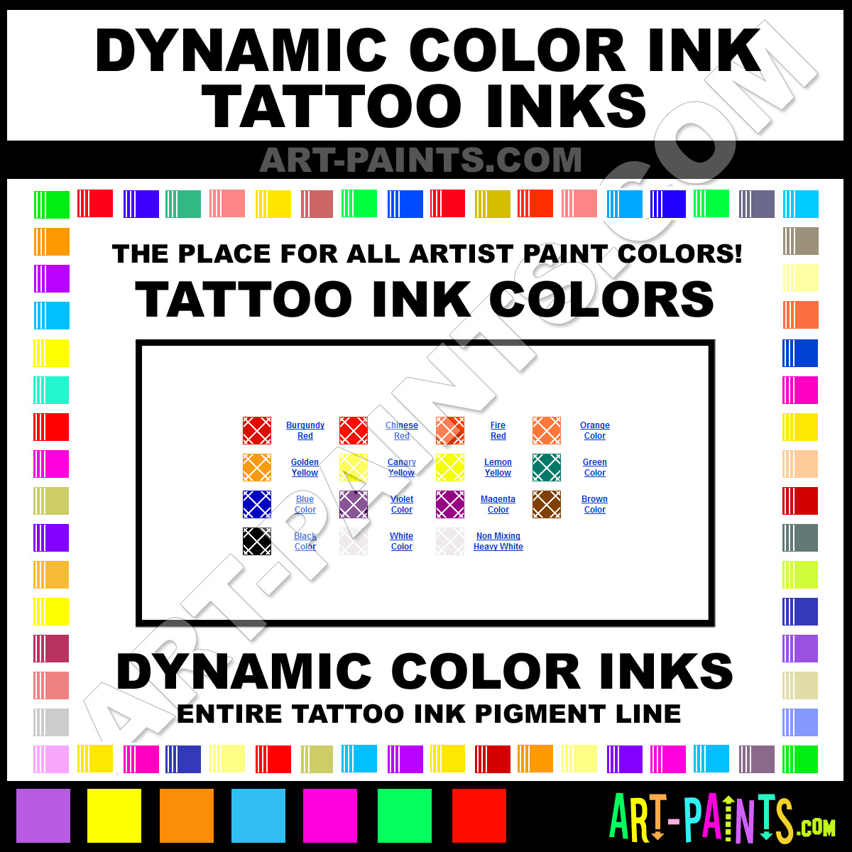 Dynamic Color Ink Tattoo Ink Pigment Paint Colors Dynamic Color Ink Paint Colors Ink Color Ink Tattoos Dynamic Color Ink Paint Line Art Paints Com