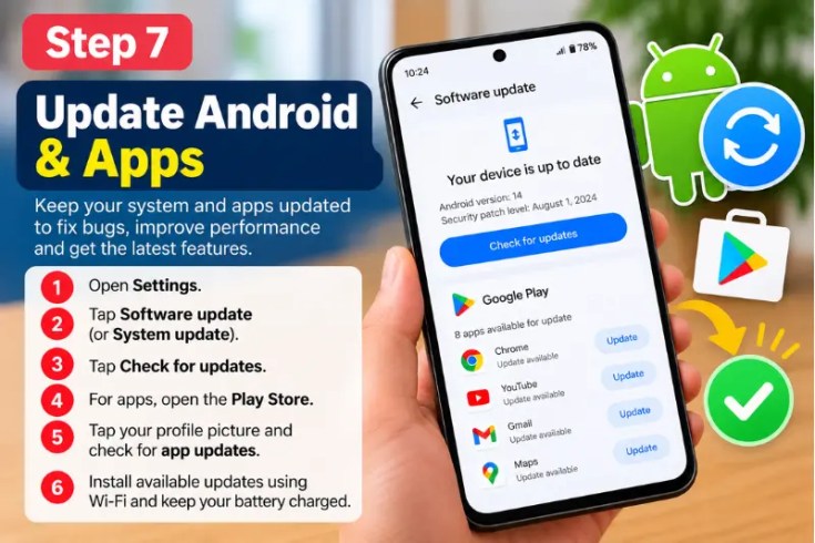 7. Update Android & apps