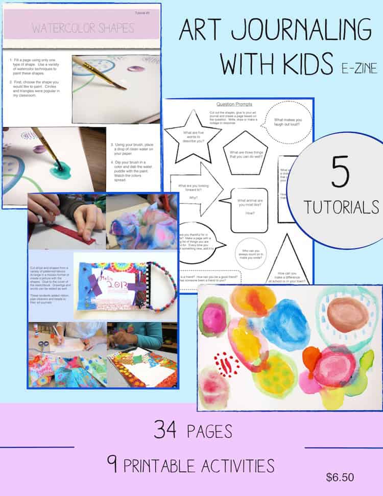 Art journaling with kids