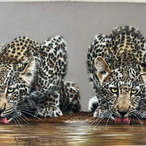 Siblings at the Stream