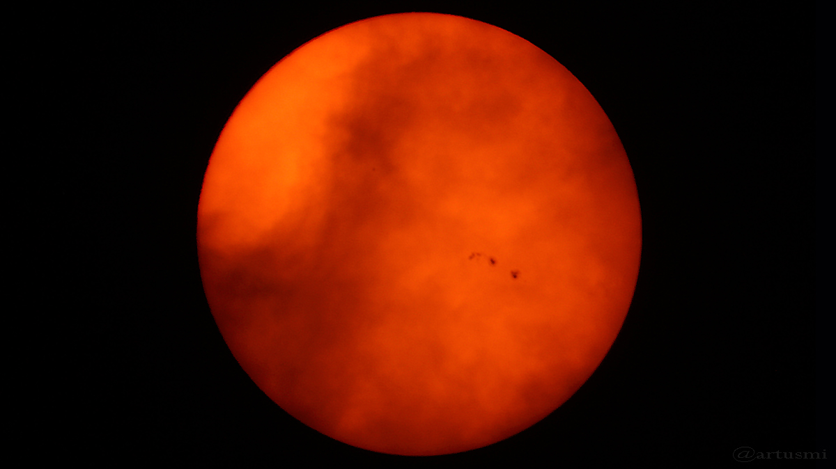Die Sonne am 19. Juli 2016 um 15:07 Uhr