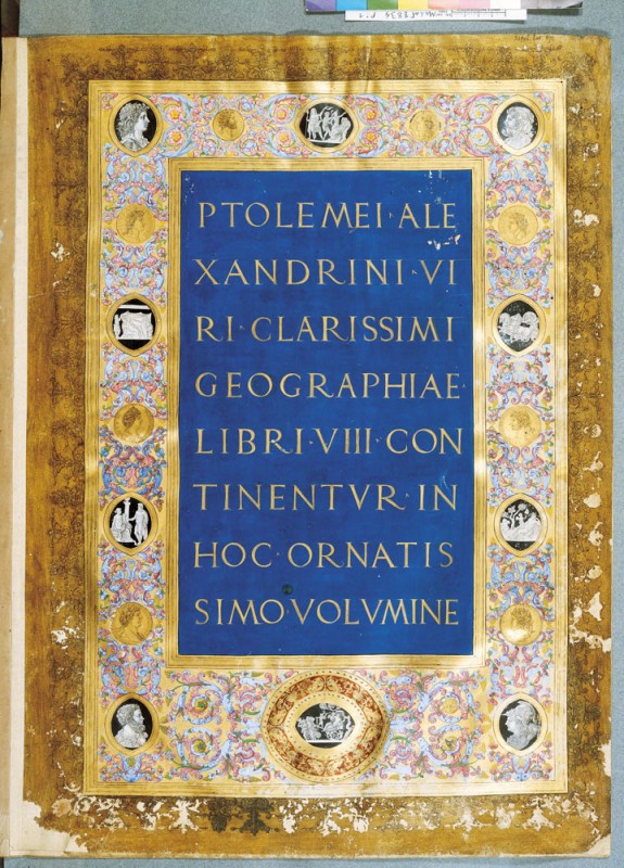 Tolomeo, Geographia, 1480-1484 ca., miniature di Francesco Rosselli e Attavante degli Attavanti