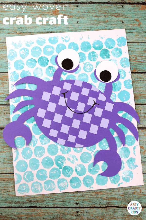 Easy Woven Crab Craft Arty Crafty Kids