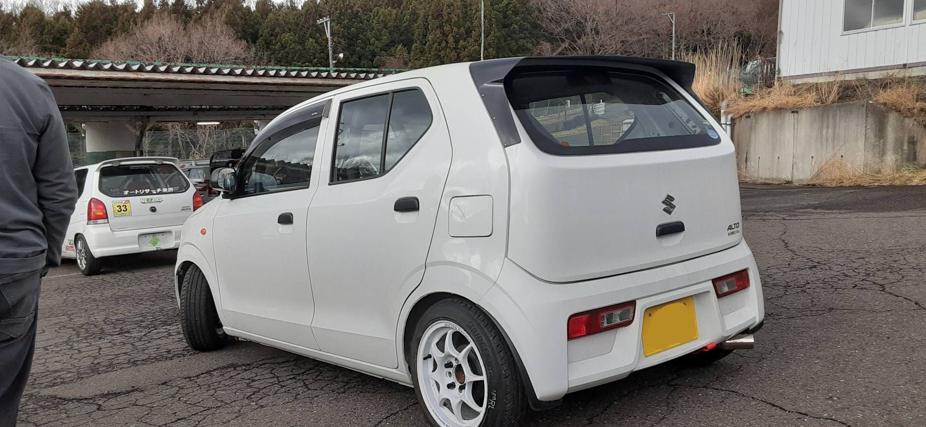ary racing (オートリサーチ米沢)×RacingHAMMER　レーシングハマー　エッセ　L235S　245　リアスポイラー ary (オートリサーチ米沢)×RacingHAMMER racing