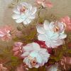 Still Life of a Vase of Pink Red & White Roses by 20th Century American Artist - Image 4