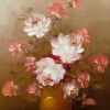 Still Life of a Vase of Pink Red & White Roses by 20th Century American Artist - Image 6