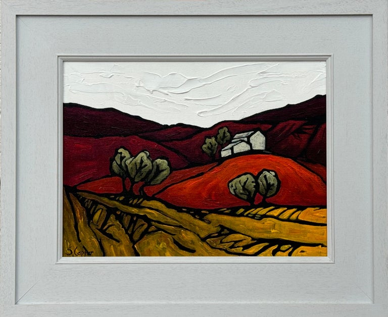 Abstract Landscape Painting entitled Broken Ground